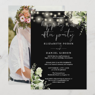 Invitación Boda Fugada Greenery Happily Ever After Foto