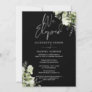 Invitación Boda Fugada Promesas Nupciales Fiesta Verde