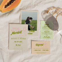 Boda Funky Retro Colorido De Mano En Negrita