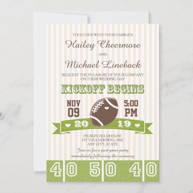 INVITACIÓN BODA FÚTBOL (Anverso)