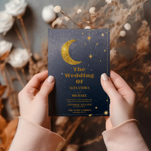 Invitación Boda Galaxia Celeste Cielo Estelar Nocturno