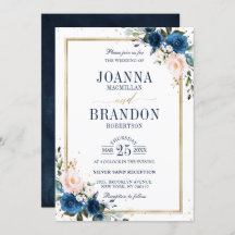 Boda Geométrico de Boho rosa rosa azul de la Marin