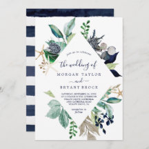 Boda geométrico del diamante de vegetación náutica