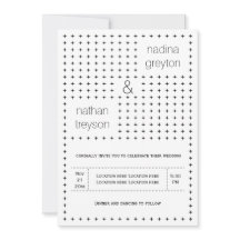 Boda geométrico elegante y moda en blanco y negro