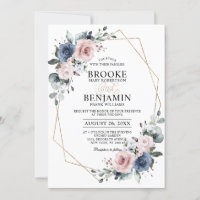 Boda geométrico Eucalyptus Dusty Blue Mauve