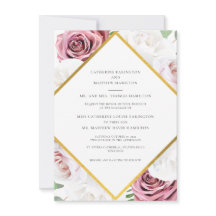 Boda Geométrico Floral Rosa