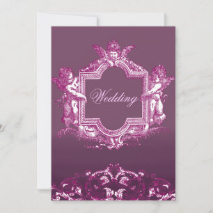 Invitación Boda Georgiana (Ciruela)