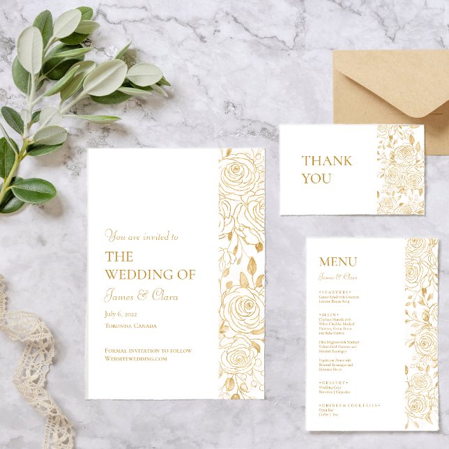 Invitación Boda GILDED Blooms (Subido por el creador)