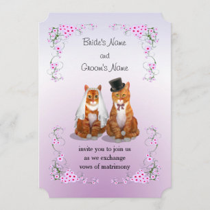 Invitación Boda Ginger Tabby Cat
