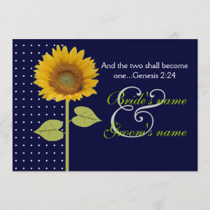 Invitación Boda Girasol punteado 3
