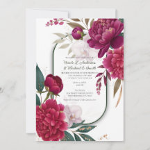 Boda Glam Floral Jardín Berry Bloom