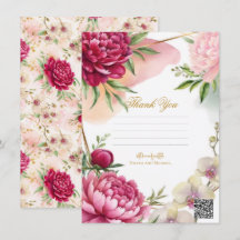 Boda Glam Floral Jardín Peonía y Orquídea