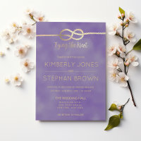 Boda GoId del Lavender de Knot Quote