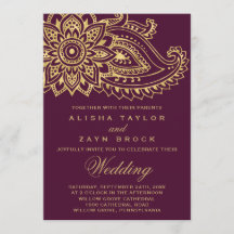 Boda Gold Indian Paisley