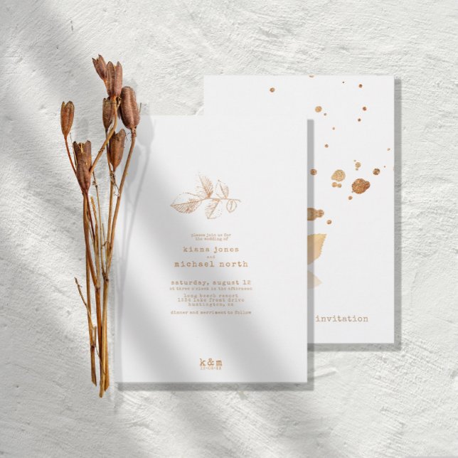 Invitación Boda Golden Otumn Splash ID655 (Subido por el creador)