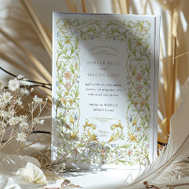 Invitación Boda Golden Rococo Vine
