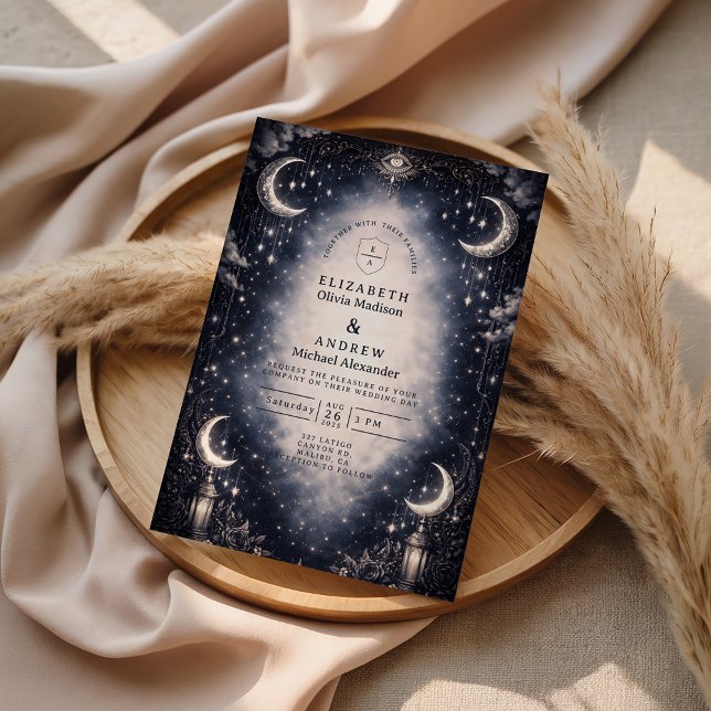 Invitación Boda Gótica Celestial Moon (Subido por el creador)