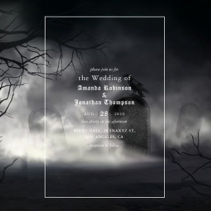 Invitación Boda Gótica de Halloween