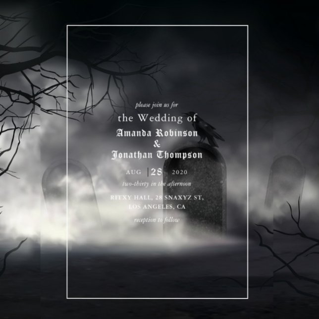Invitación Boda Gótica de Halloween (Subido por el creador)