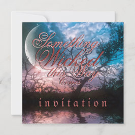 Invitación Boda gótica de Halloween soñadora