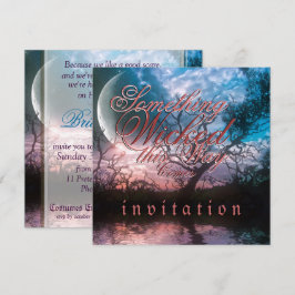 Invitación Boda gótica de Halloween soñadora