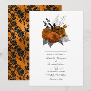Invitación Boda gótica vintage