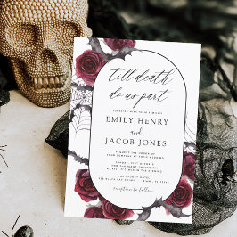 Invitación Boda gótico de Halloween