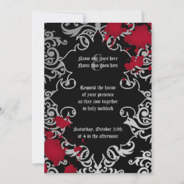 Invitación Boda Gótico de Halloween elegante