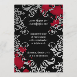 Invitación Boda Gótico de Halloween elegante