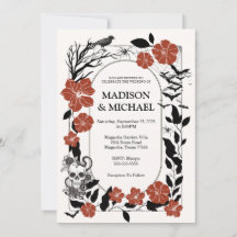 Boda Gótico De Halloween Negro Y Borgoña