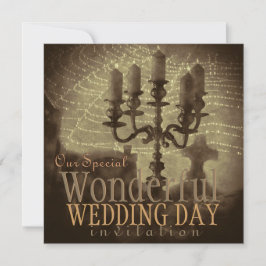 Invitación Boda gótico de la vintage de la web de Ghear Roman