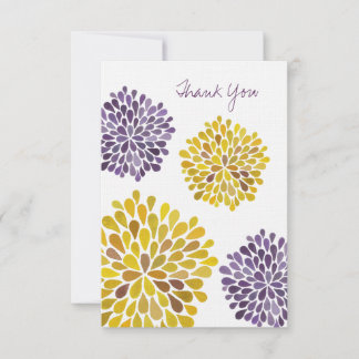 Invitación Boda Gracias Cartas De Nota Acuarela Dahlias