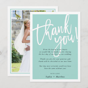 Invitación BODA GRACIAS TÚ pincel de escritura con letras de