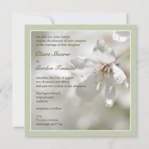 Invitación Boda Green Cherry Blossom