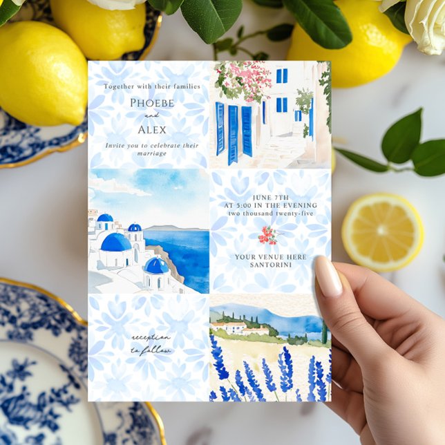Invitación Boda griego de Santorini (Subido por el creador)
