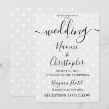 Boda Gris de Lunares Retro Personalizados