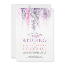 Boda gris púrpura rosa de la vid color agua