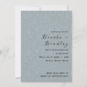 Invitación Boda Gris Texturizada