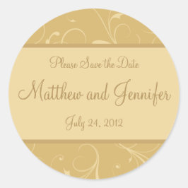 Invitación boda Guardar el Pegatina de fechas
