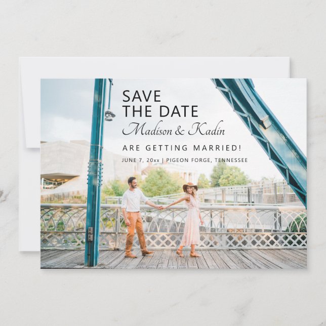 Invitación Boda Guardar la foto de fecha 4 (Anverso)