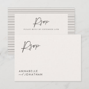 Invitación Boda guión blanco negro moderno elegante