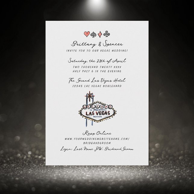 Invitación Boda Hand Drake Pen y Tinta Las Vegas (Subido por el creador)