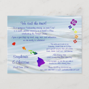 Invitación Boda Hawaiana