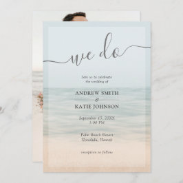 Invitación Boda hawaiano de la época de la playa