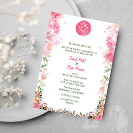 Invitación Boda hindú Ganesha Floral