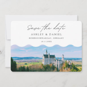 Invitación Boda Hohenschwangau Destino Guardar la fecha