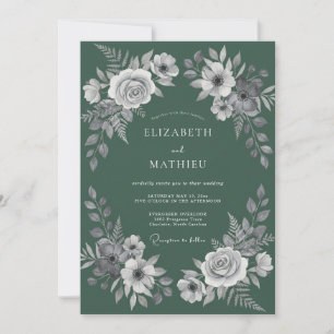 Invitación Boda Hoja Blanca de Juniper