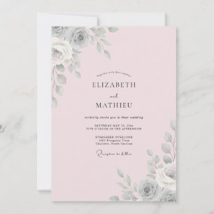 Invitación Boda Hoja de Plata Rubor