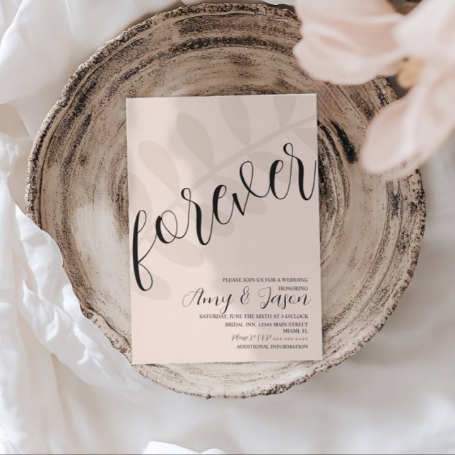 Invitación Boda Hoja para Siempre (Subido por el creador)