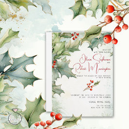Invitación Boda | Holly de invierno y Berries